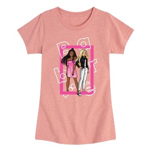 Girls' - Barbie - Dolls Box Logo Fitted Short Sleeve Graphic T-Shirt - 1 of 4