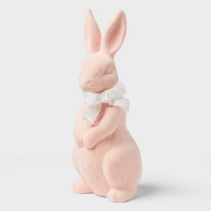 Pink Flocked Easter Bunny - Spritz™ - 1 of 3