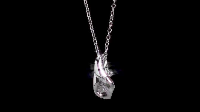Women&#39;s Diamond Pendant Necklace - Silver, 2 of 4, play video