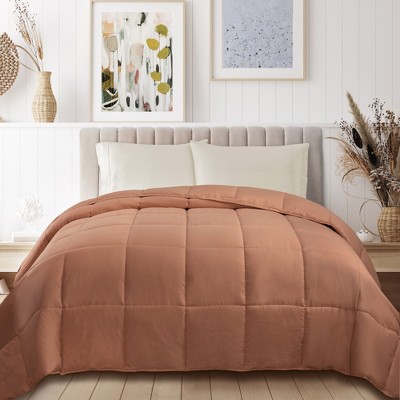 Full Camel Reversible Down Alternative Microfiber Comforter