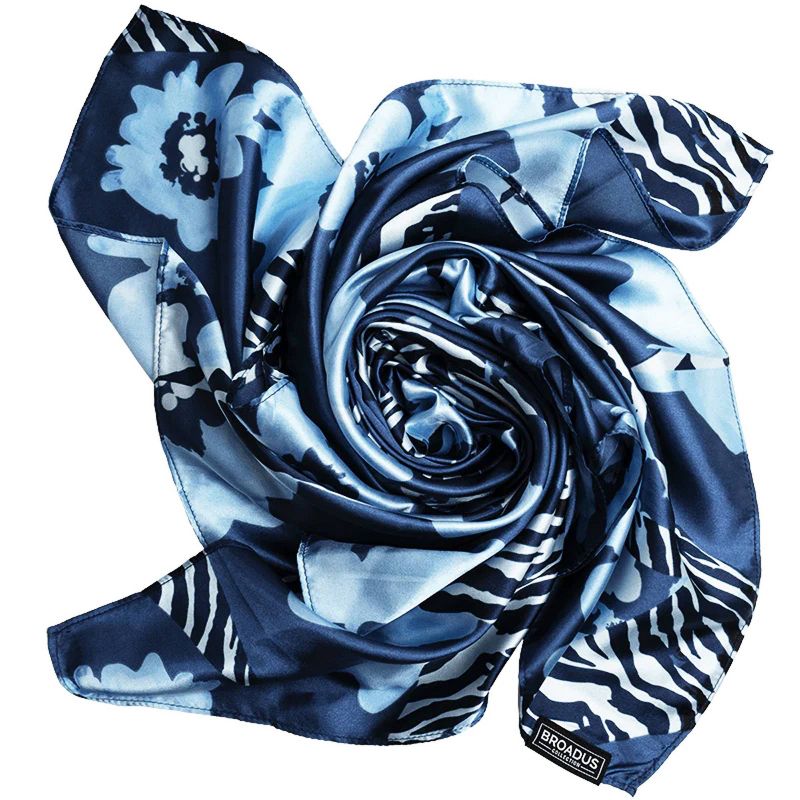 Annie International Broadus Reversible Collection Scarf - 36x36&#34; - Blue, 2 of 9