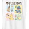 Women's - Pokémon - Café Eevee Pikachu Yamper Snorlax Grid Short Sleeve Graphic T-Shirt - 2 of 4