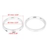 Unique Bargains 2.64inch OD Aluminium Alloy Car Hub Centric Rings Wheel Bore Spacer Silver Tone 4 Pcs - 2 of 4