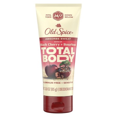 Old Spice Whole Body Deodorant Lotion, Aluminum Free Black Cherry + Bourbon Scent, 3 oz