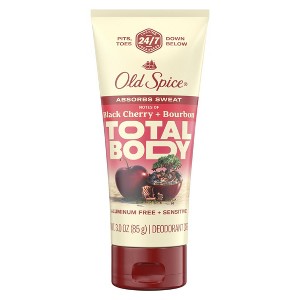 Old Spice Whole Body Deodorant Lotion, Aluminum Free Black Cherry + Bourbon Scent, 3 oz - 1 of 1
