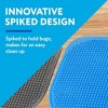 Impresa [4 Pack] Extra Large Spiky Fly Swatter for Indoors & Outdoors - Blue & Grey Plastic - 5'' Smashing Surface - 2 of 4