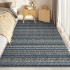 Coucheta Washable Runner Rug Abstract Striped Non-Slip Low Pile Easy Clean,Multi-Color & Size - 2 of 4