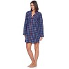 Ashford & Brooks Women's Woven Long Sleep Shirt Nightshirt - 4 of 4