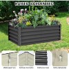 TackView Metal Galvanized Raised Garden Bed, Ground Planter Box for Outdoor Vegetables Flowers - 2 of 4