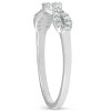 Pompeii3 1/4ct Infinity Diamond Wedding Stackable Ring 14K White Gold - 2 of 4