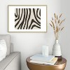 Megan Galante Painted Zebra Metal Framed Art Print - Deny Designs - 2 of 4