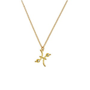 Give Me a Sign Zodiac Name Necklace - Gold Vermeil - 1 of 4