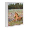 Stupell Industries Foal Horse Lounging Flower Meadow, 24" x 24" - 3 of 4