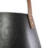 Set of 2 Handled Baskets Metal & Faux Leather - Foreside Home & Garden - 4 of 4