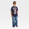 Boys' Peanuts Snoopy Football Legend Short Sleeve Graphic T-Shirt - Navy Blue - 4 of 4