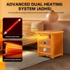 DR. INFRARED HEATER DR-999 Portable Infrared Space Heater with Nightstand Design, Furniture-Grade Cabinet, Remote Control, 1500W, Cherry - 3 of 4