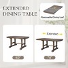 60-78'' Extendable Kitchen Table Set for 6, 6-Piece Dining Room Set with Bench, Upholstered Chairs, Removable Leaf Table-The Pop Home - 4 of 4