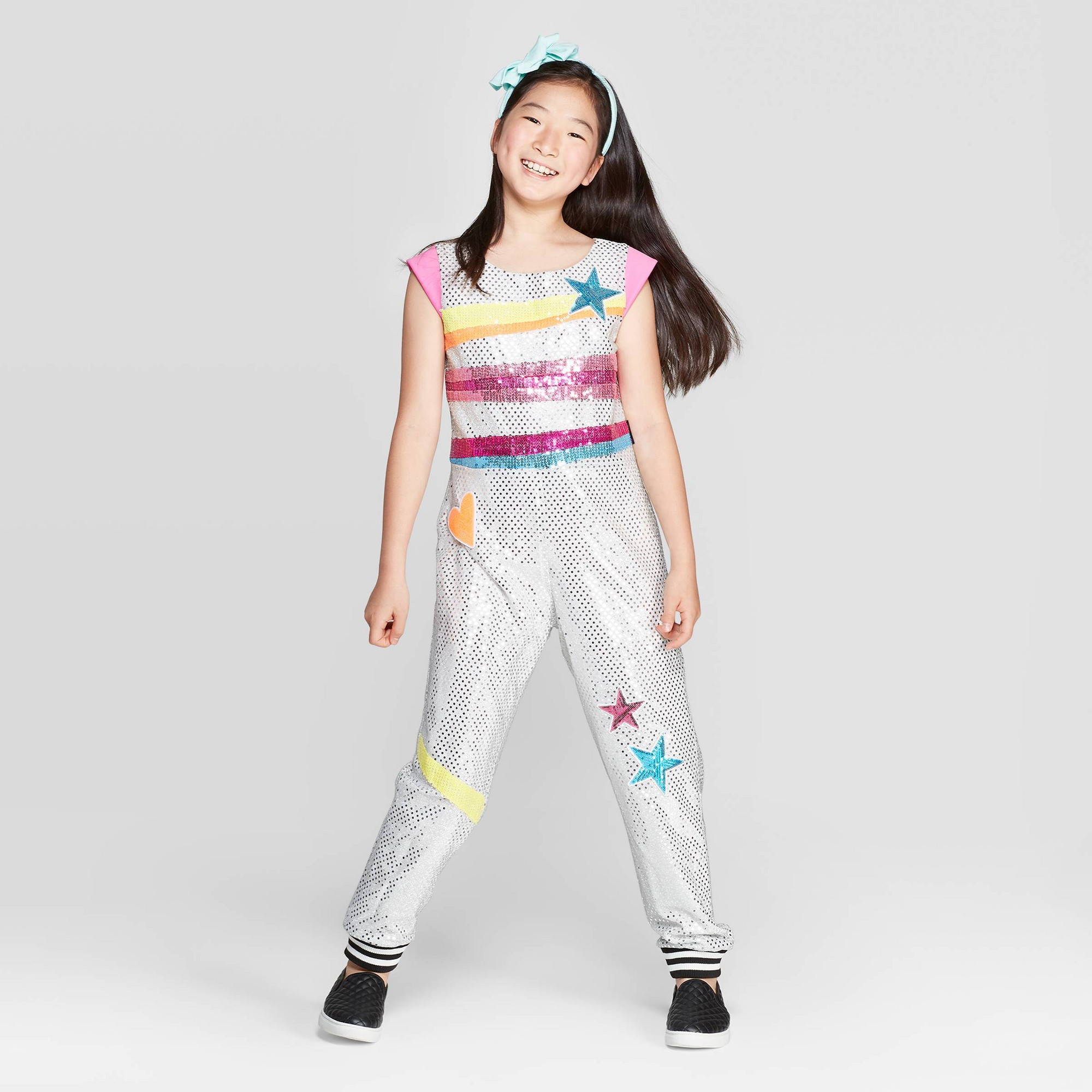 Girls silver jumpsuit online