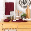 Design Imports Barn Red Chevron Luxury Barmop Set/4 - 3 of 4