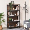 Aghana Digitals 4-Tier Particleboard Storage Shelf with Back Support & Anti-Topple Design - - 2 of 4
