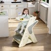 TopComfy Infant Seats Baby Dining Chair Multi Functional Grow Height Adjustable And With Safety Features for Baby, White, 39.37"*5.51"*24.02" - 2 of 4