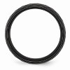 Black Bow Jewelry Black Ceramic, 7.5mm Faceted Unisex Comfort Fit Band - 2 of 4