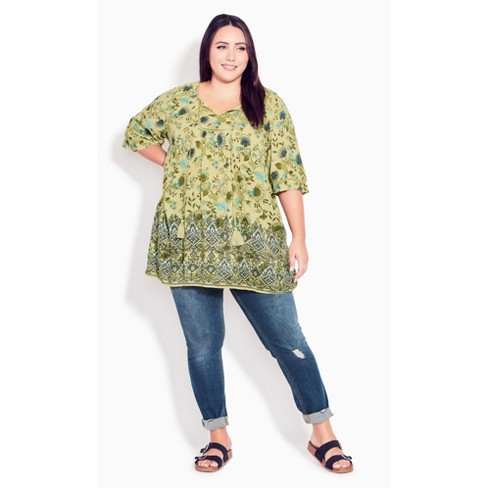 plus size peasant tunics