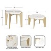Kate and Laurel Icelyn Round Plant Stand Set - 2 of 4