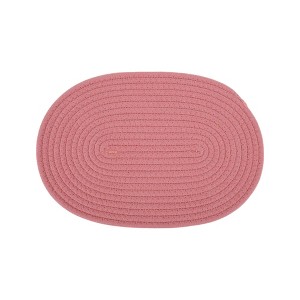 Unique Bargains Trivet Oval Rope Coaster Cotton Non-Woven Fabric 12.6"x8.66"x0.31" - 1 of 3