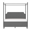 Mcarthur Metal and Upholstered Canopy Bed Matte Black/Gray Fabric - Hillsdale Furniture - 4 of 4