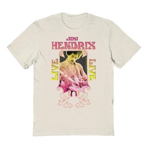 Jimi Hendrix Men's Jimi Gradient Short Sleeve Graphic Cotton T-shirt - 1 of 1