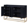 NicBex Elegant Buffet Cabinet with Large Storage Rebound 4-door Sideboard Cabinet with Adjustable Shelves for Dining Room - 2 of 4