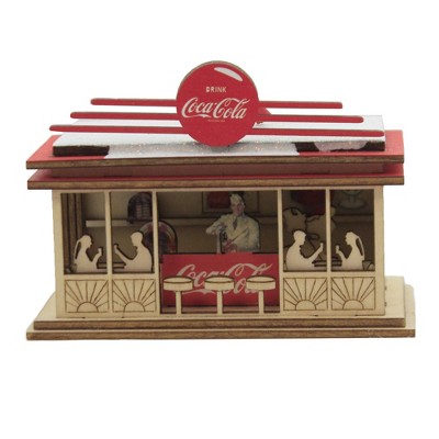 Ginger Cottages 3.25" Soda Shop Coca-Cola  -  Tree Ornaments