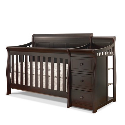 Sorelle Princeton Elite Panel Crib and Changer - Espresso
