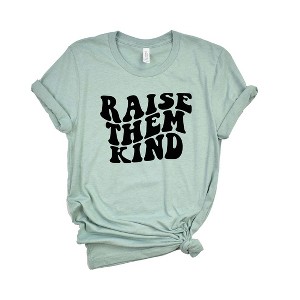 Simply Sage Market Women's Raise Them Kind Wavy Short Sleeve Graphic Tee - 1 of 2
