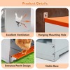 ORRD 3-Bay Metal Nest Box Wall Mount | Galvanized Steel with Coconut Pad | Easy Egg Collection for Hens & Ducks - 4 of 4