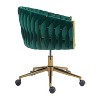 CAVINAS Adjustable Height Office Chair,Desk Vanity Chairs with Universal Wheels for Bedroom,Living room - 4 of 4