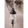 Minka Lavery Rustic Outdoor Hanging Light Fixture Heritage Bronze Damp Rated 30 1/4" Mouth Blown Glass for Post Exterior Barn Deck - 4 of 4