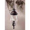 Minka Lavery Rustic Outdoor Hanging Light Fixture Heritage Bronze Damp Rated 30 1/4" Mouth Blown Glass for Post Exterior Barn Deck - image 4 of 4