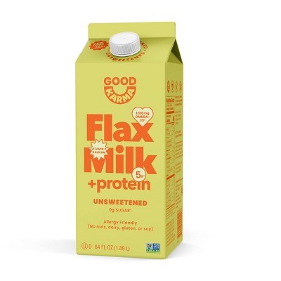 Good Karma Dairy-Free Unsweetened Flaxseed Milk - 64 fl oz