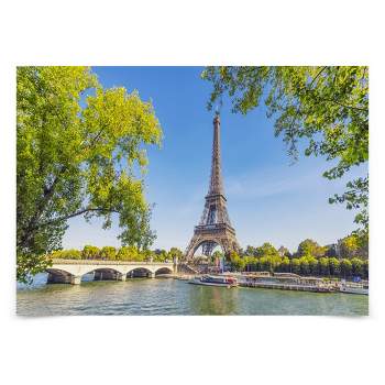 Americanflat Modern Wall Art Room Decor - Paris In Summer by Manjik Pictures