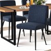5-Piece Dining Table Set for 4 ,Rectangular 59" Dining Table Wood Grain Top with Upholstered Dining Chairs for Dining Room, Living Room-Tanpinhause - 4 of 4