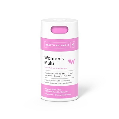 Health By Habit Women's Multivitamin Capsules - 60ct