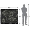 Lord Of The Rings Map Of Me Blanket 50"x60" Woven Tapestry - 2 of 4