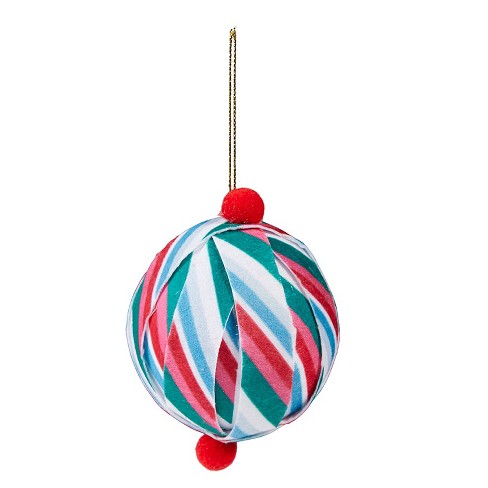 The Lakeside Collection Sets of 2 Patterned Paper Ball Ornaments - image 1 of 1