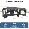 10x20 Pop Up Canopy Tent with 6 Removable Sidewalls, Commercial Heavy Duty Pop Up Canopy Tents for Parties, Large 10x20 Tents - 2 of 4