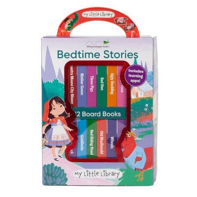 My Little Library: Bedtime Stories (12 Board Books & 3 Downloadable Apps!) - by  Little Grasshopper Books (Hardcover)