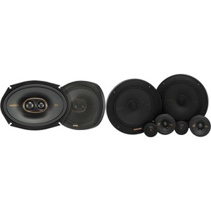 Kicker 51KSS365 KS-Series 6.5" Woofer, 2.75" and 1" Tweeter, 3-way Component System  w/ 51KSC69304 6x9" 3 Way Coaxial Bundle - 1 of 4