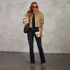 VICI Womens Kelsea Cropped Faux Leather Shacket - 3 of 4