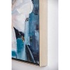 32.5"x40" Blooming Florals Hand Painted Wall Art with Polystyrene Frame - A&B Home: Contemporary Botanical Canvas - 2 of 4